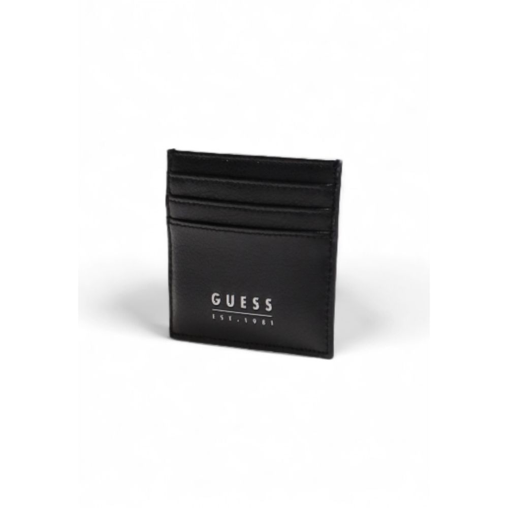 Guess Black Leather Cardholder - Zeiniez