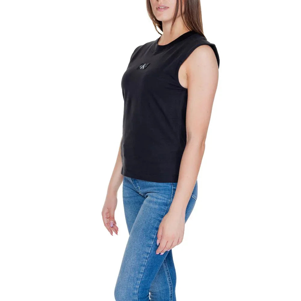 Calvin Klein Jeans Black Cotton T-Shirt - Zeiniez