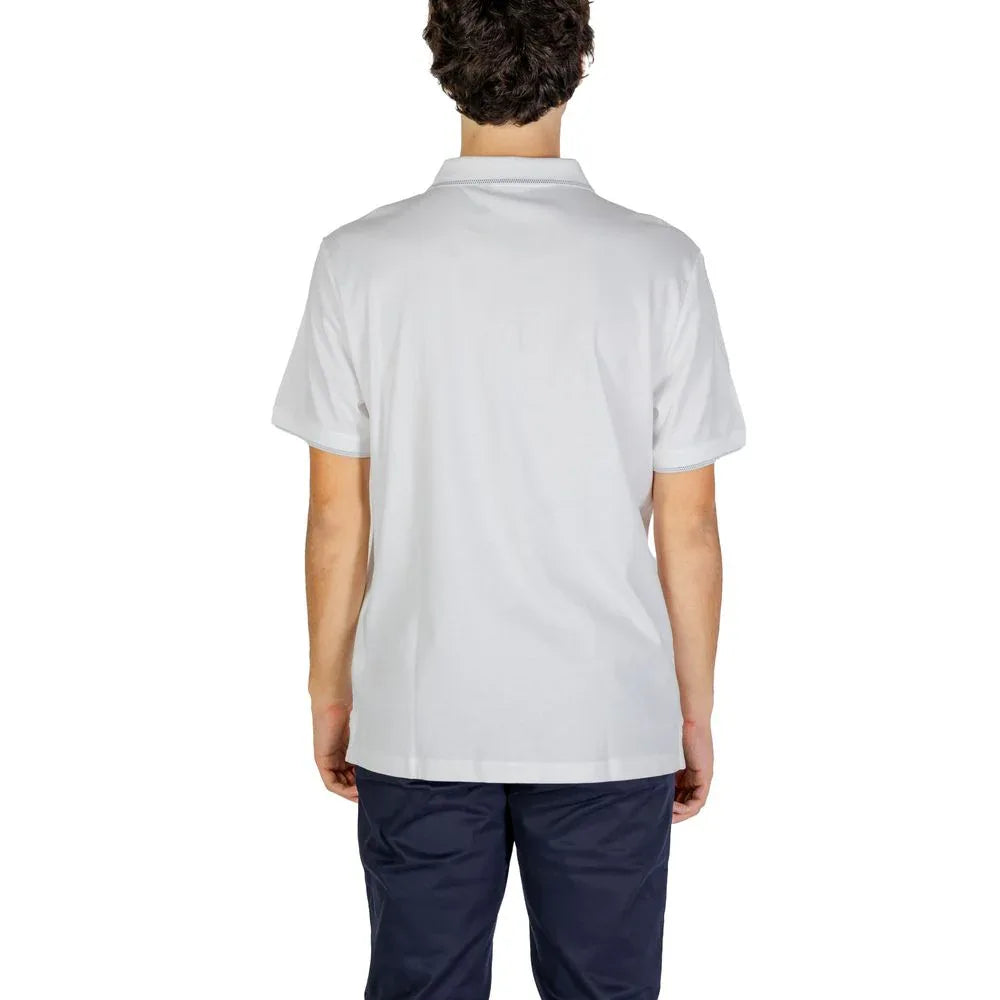 Calvin Klein Jeans White Cotton Polo Shirt - Zeiniez