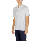 Calvin Klein Jeans White Cotton Polo Shirt - Zeiniez