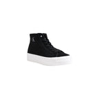 Calvin Klein Jeans Black Suede Leather Platform Sneakers - Zeiniez