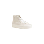 Calvin Klein Jeans Beige Suede Leather Platform Sneakers - Zeiniez