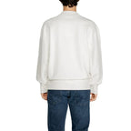 Calvin Klein Jeans White Recycled Cotton Sweatshirt - Zeiniez