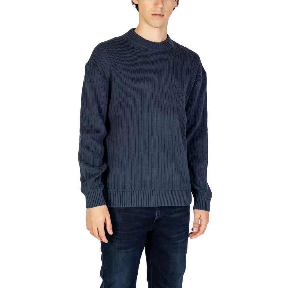 Calvin Klein Jeans Blue Cotton Sweatshirt - Zeiniez