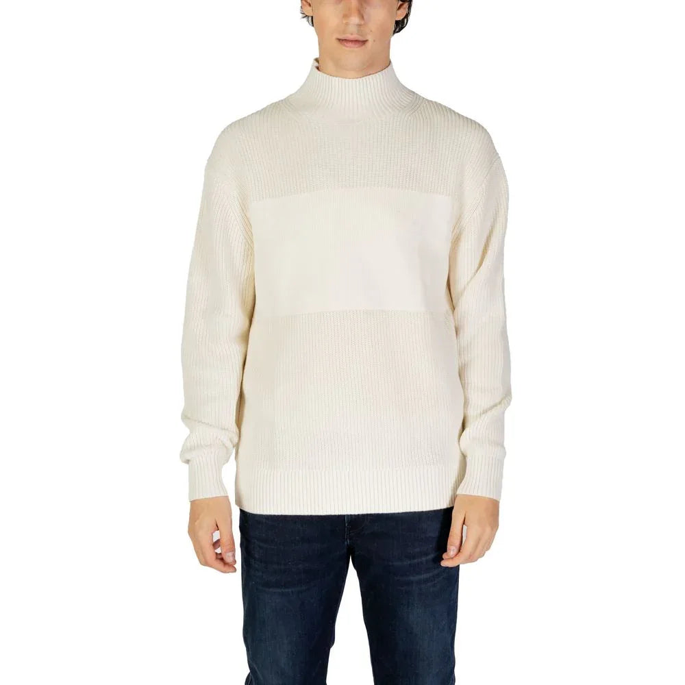 Calvin Klein Jeans Beige Cotton Sweatshirt - Zeiniez