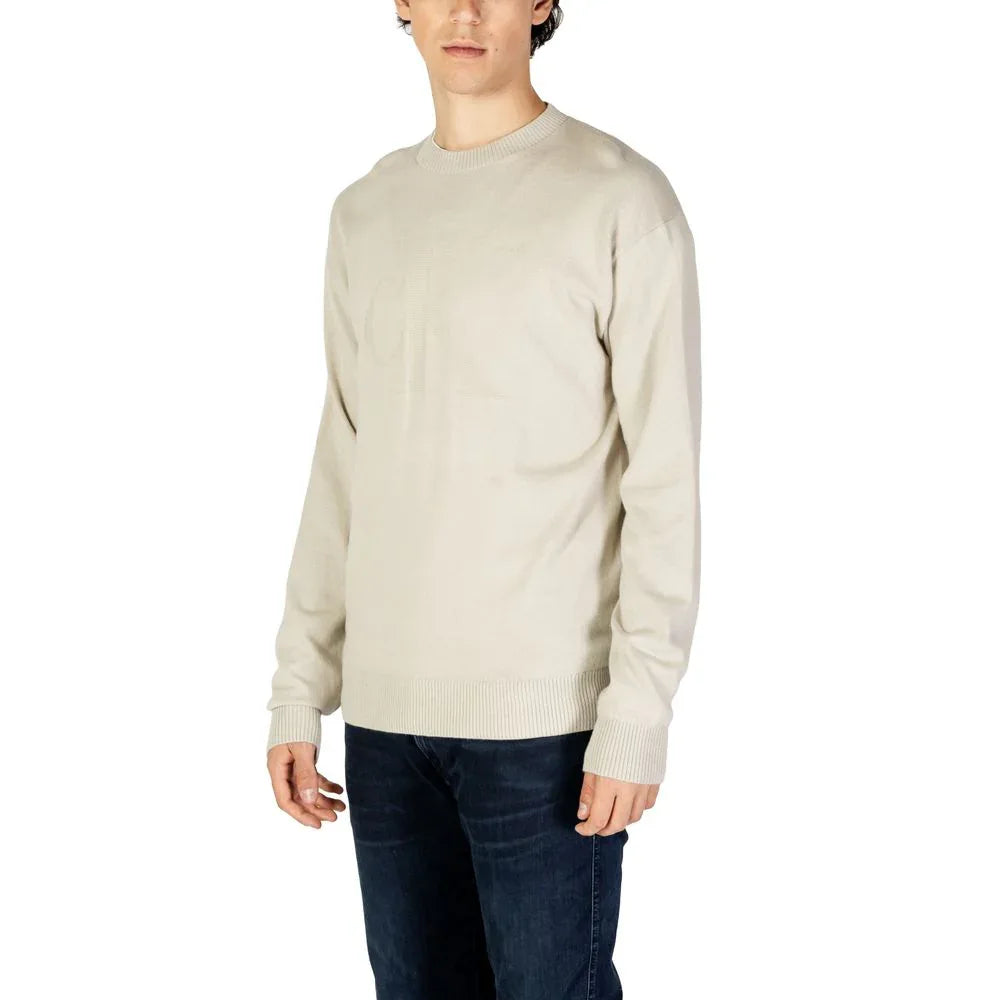 Calvin Klein Jeans Beige Organic Cotton Sweatshirt - Zeiniez