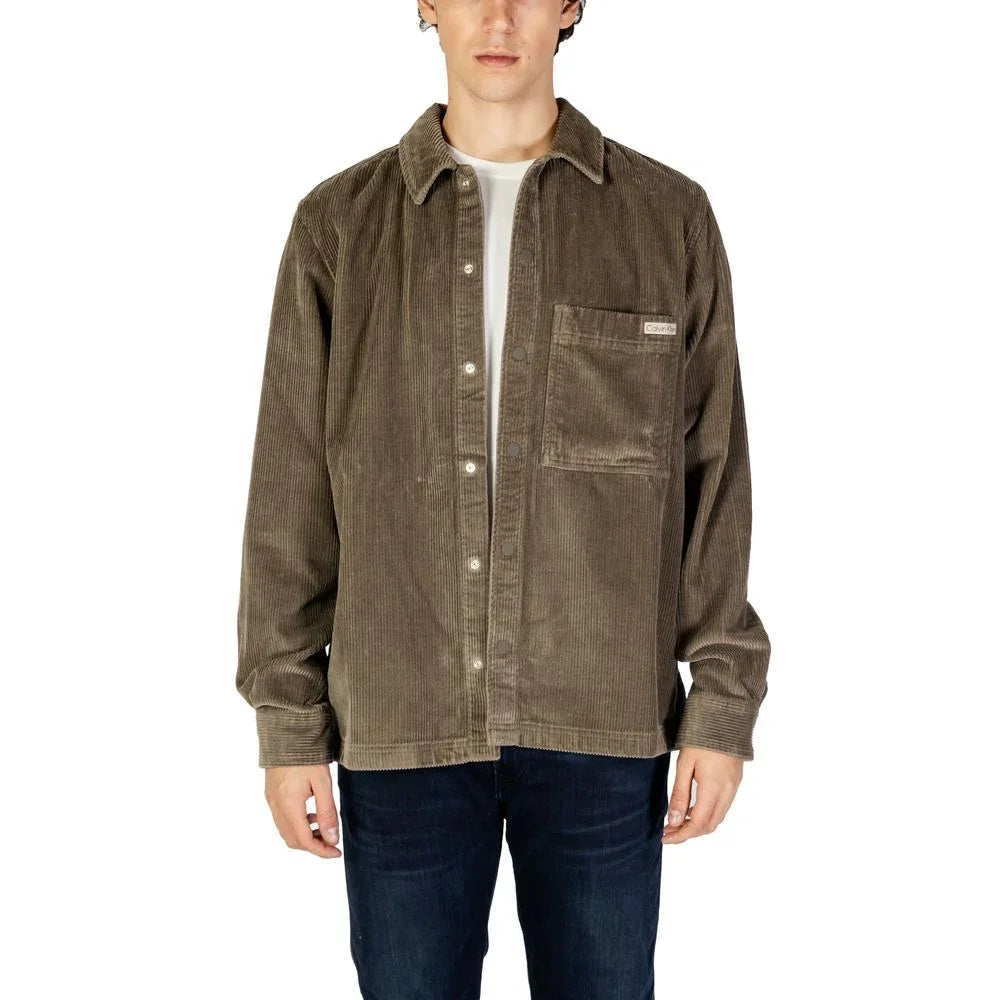 Calvin Klein Jeans Beige Denim Shirt - Zeiniez