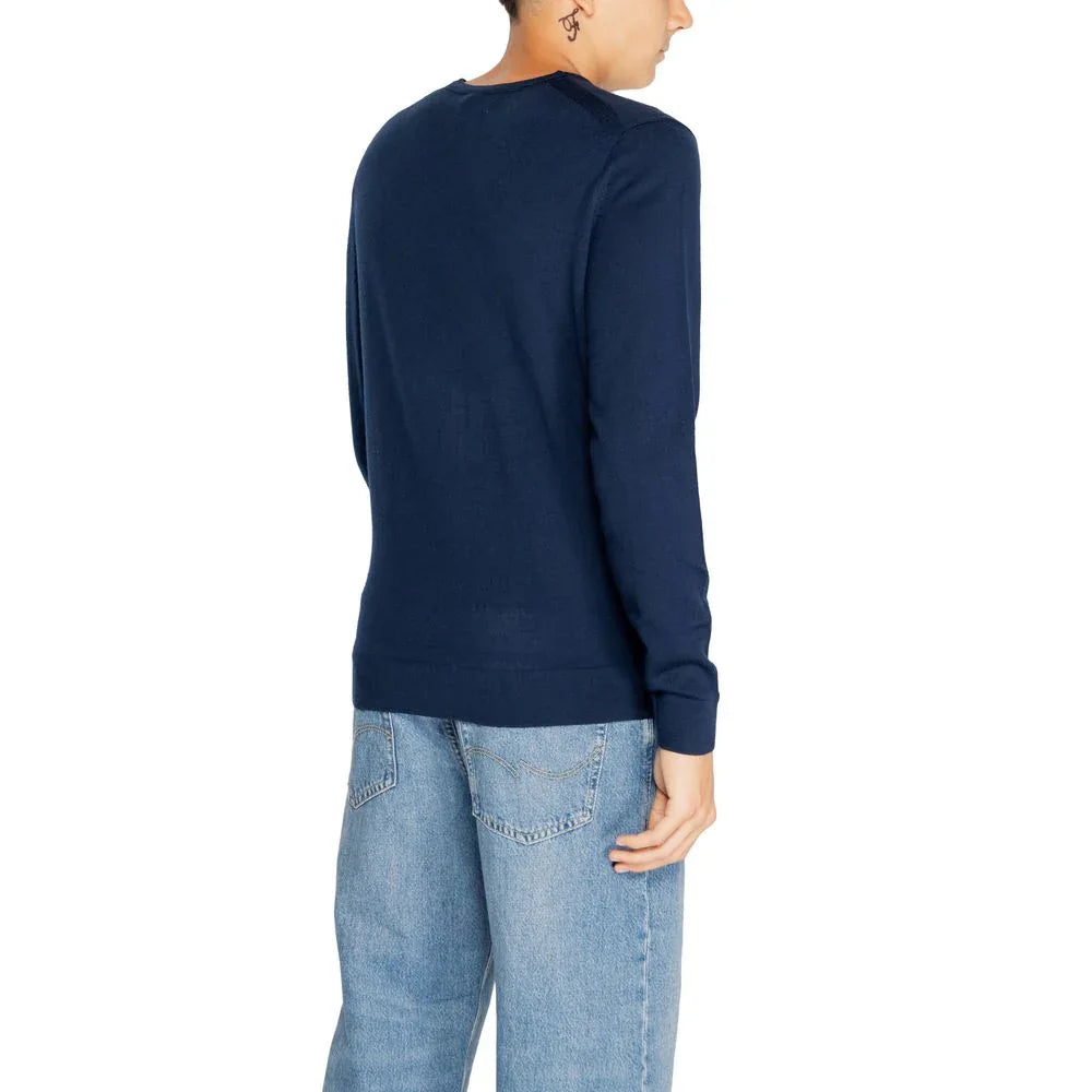 Calvin Klein Blue Recycled Wool Sweatshirt - Zeiniez