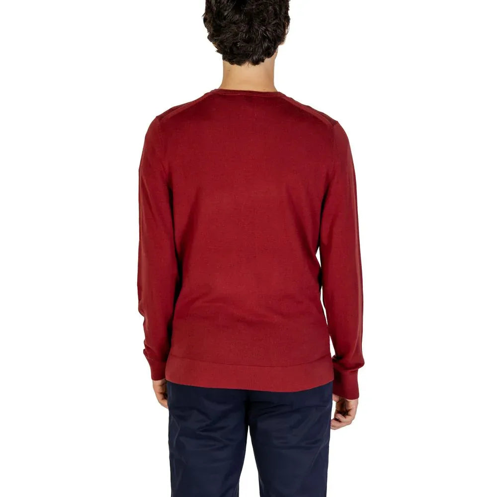 Calvin Klein Bordeaux Recycled Wool Sweatshirt - Zeiniez