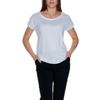 Vila Clothes White Cotton T-Shirt - Zeiniez