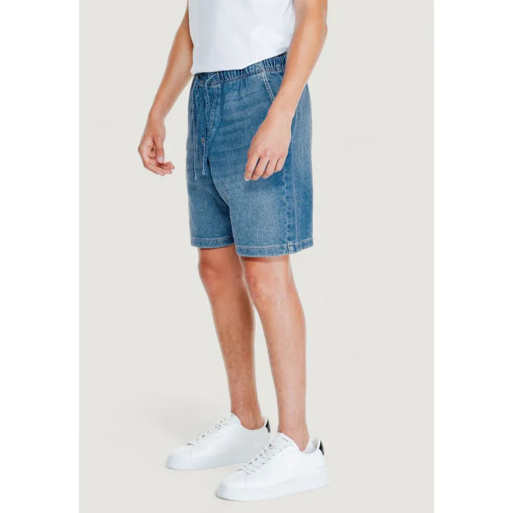 Jack Jones Light Blue Cotton Bermuda Shorts - Zeiniez