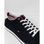 Tommy Hilfiger Blue Cotton Low Top Sneakers - Zeiniez