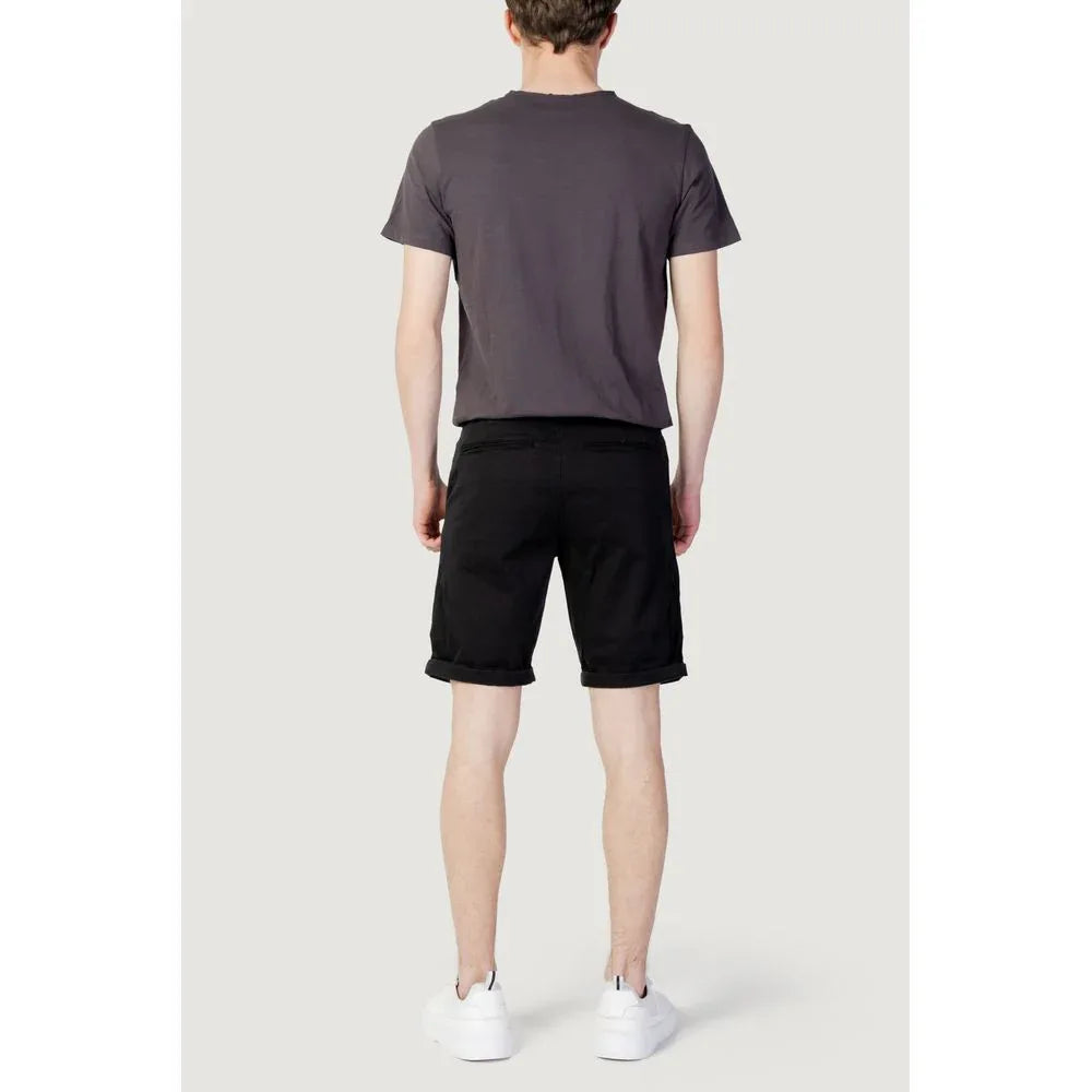Jack Jones Black Cotton Knee Length - Zeiniez