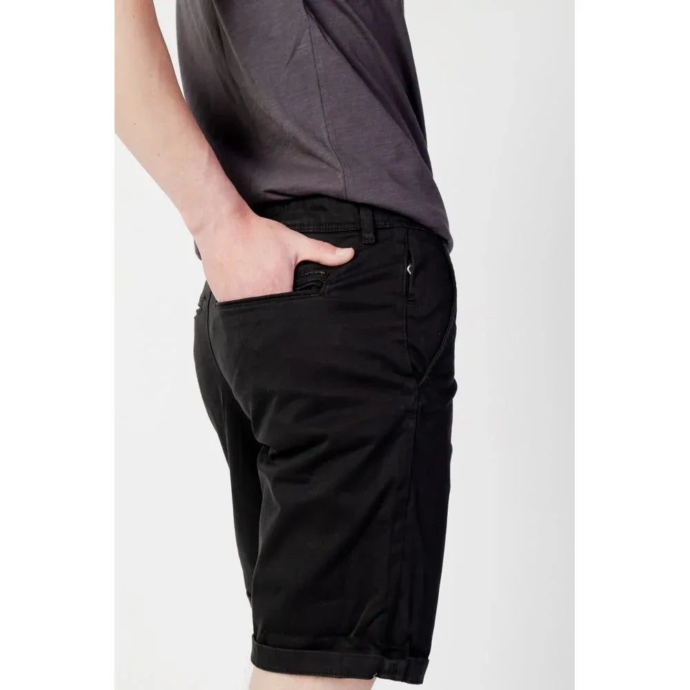 Jack Jones Black Cotton Knee Length - Zeiniez