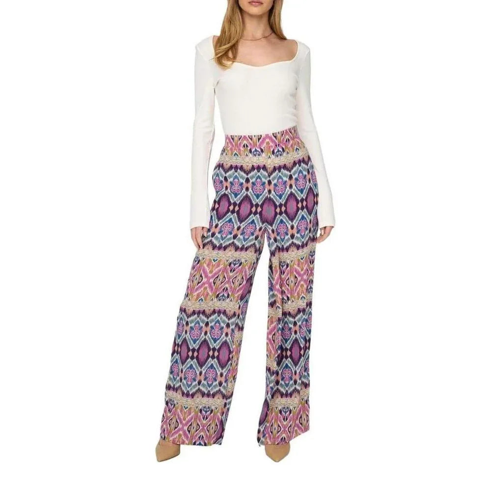 Only Multicolor Recycled Polyester Casual Pants - Zeiniez