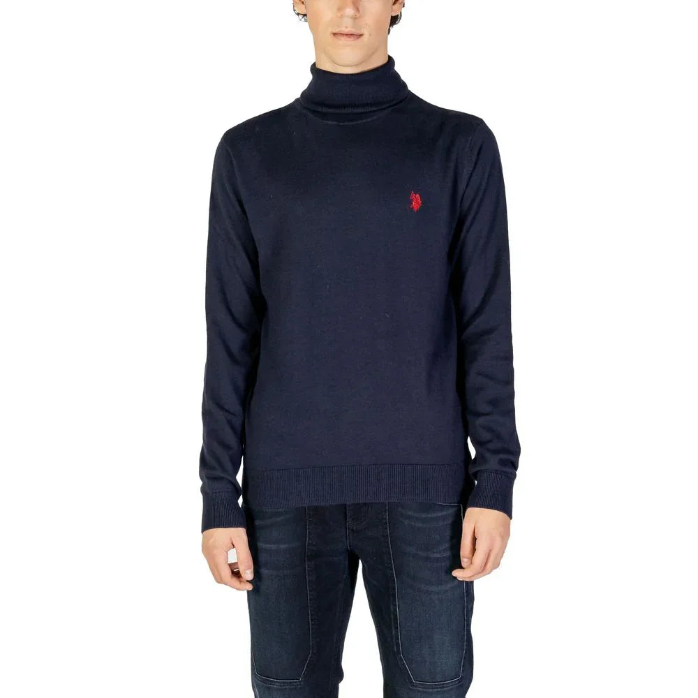 U.S. POLO ASSN. Blue Cotton Turtleneck - Zeiniez