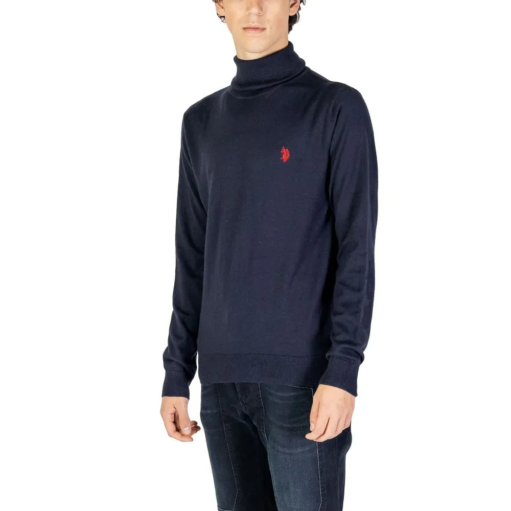 U.S. POLO ASSN. Blue Cotton Turtleneck - Zeiniez