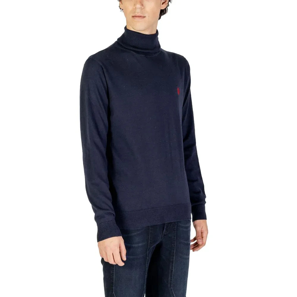 U.S. POLO ASSN. Blue Cotton Turtleneck - Zeiniez