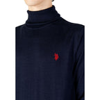 U.S. POLO ASSN. Blue Cotton Turtleneck - Zeiniez