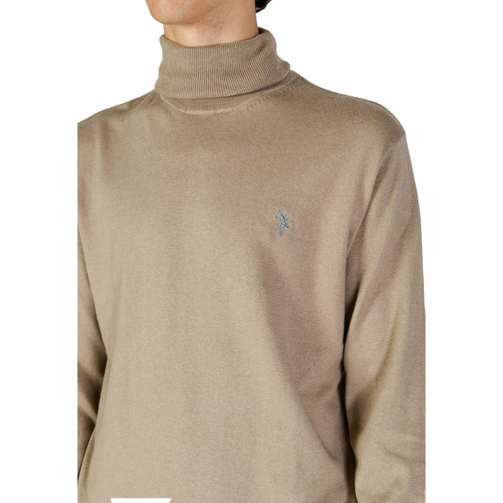 U.S. POLO ASSN. Beige Cotton Turtleneck - Zeiniez