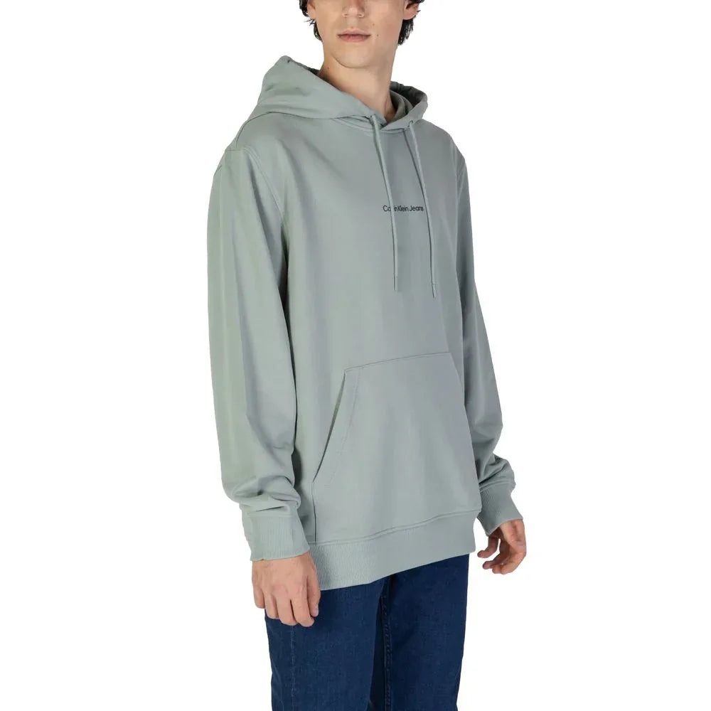 Calvin Klein Jeans Green Cotton Hoodie - Zeiniez