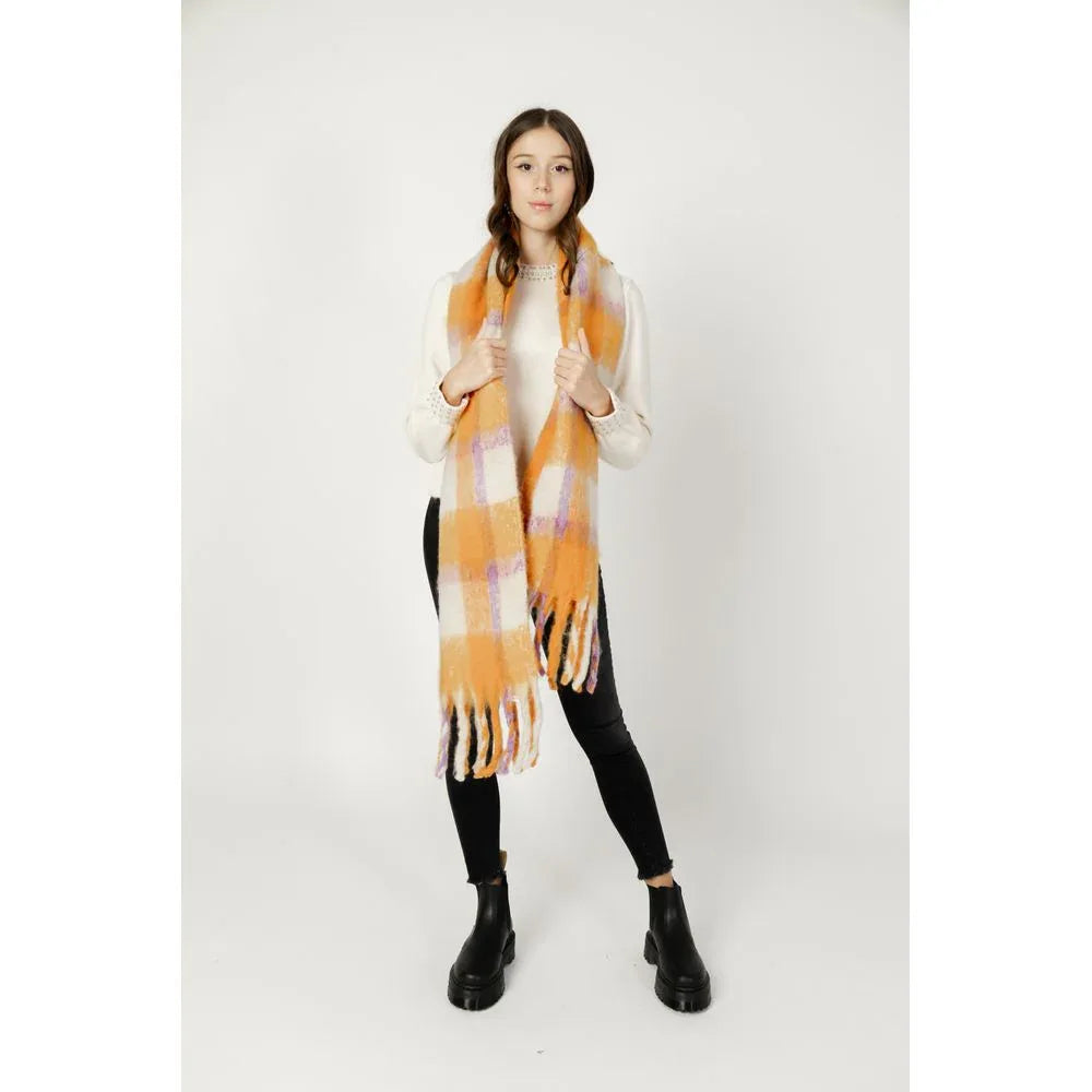 Only Orange Polyester Scarf - Zeiniez