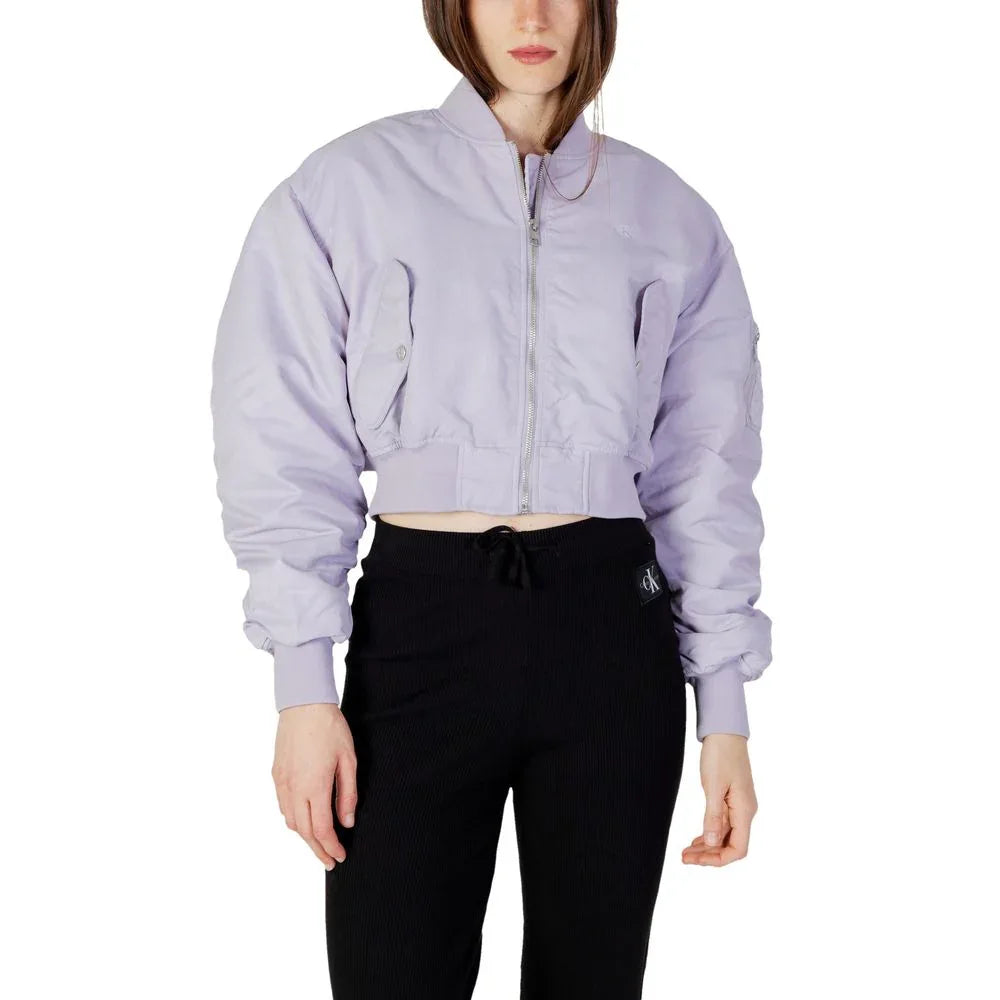 Calvin Klein Jeans Purple Polyamide Bomber - Zeiniez