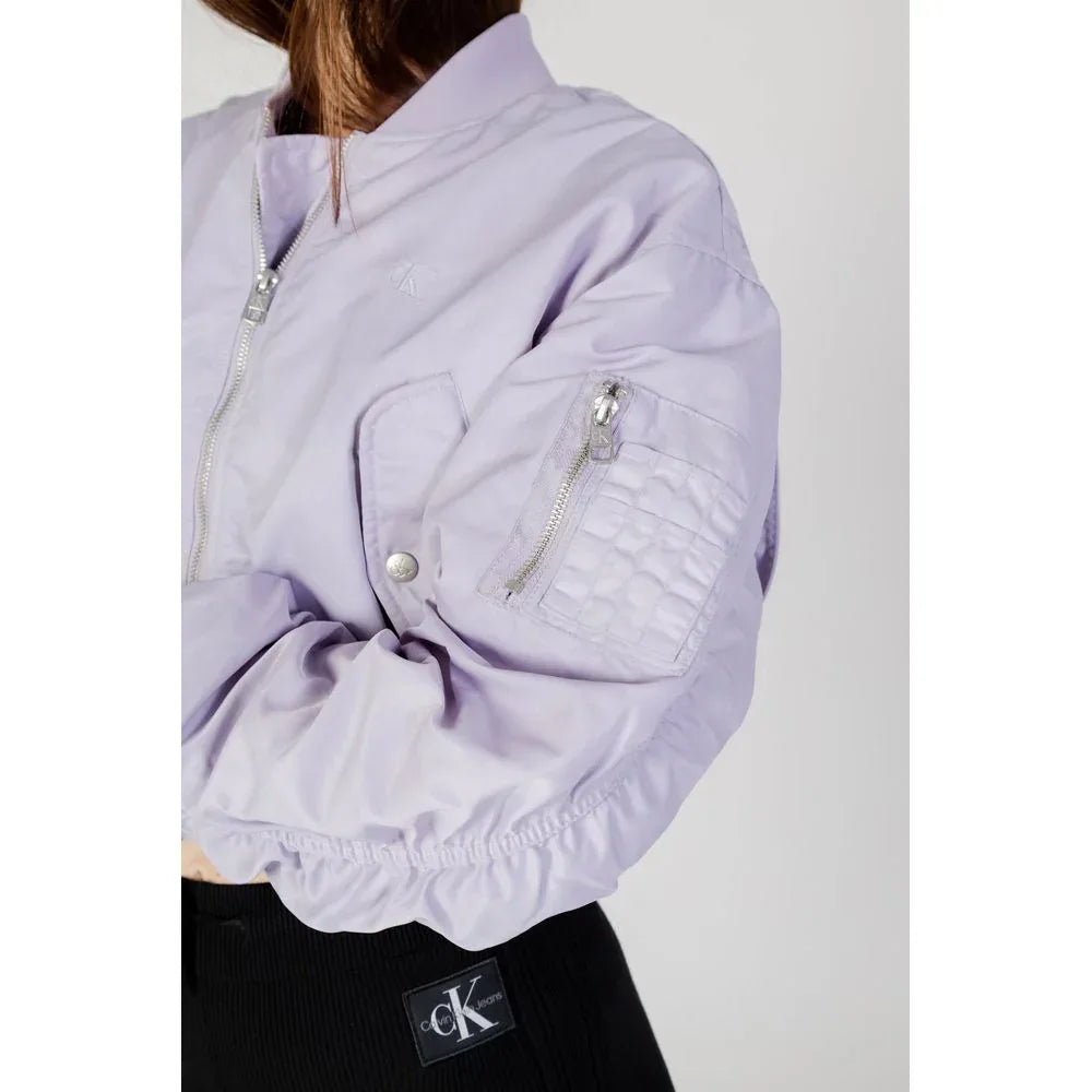 Calvin Klein Jeans Purple Polyamide Bomber - Zeiniez