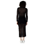 Calvin Klein Jeans Black Marabou Long Dress - Zeiniez