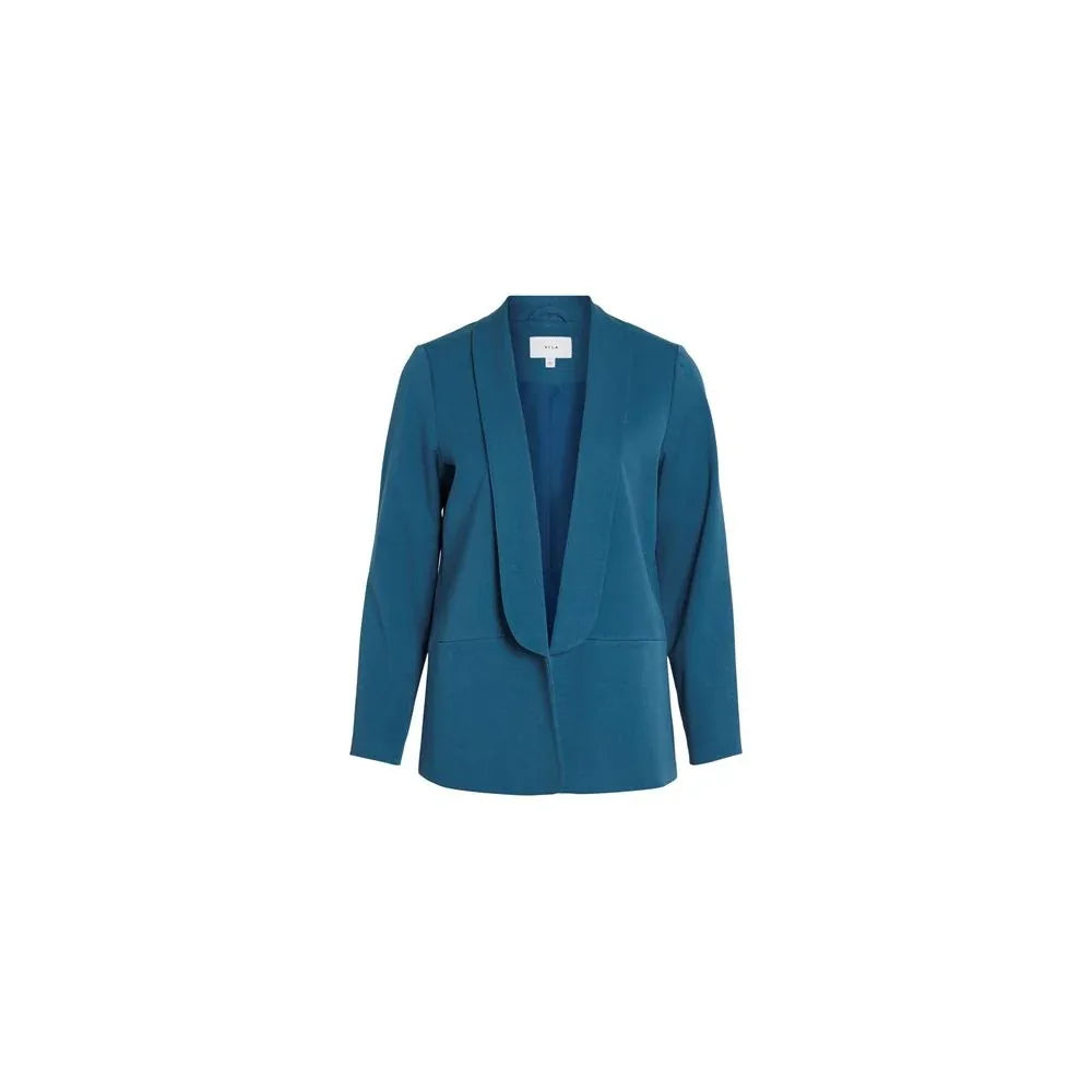 Vila Clothes Blue Polyester Blazer - Zeiniez
