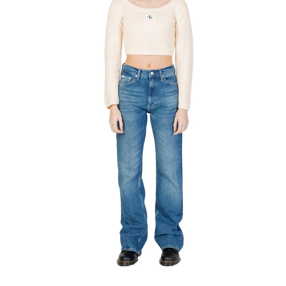 Calvin Klein Jeans Blue Cotton Mom Jeans - Zeiniez