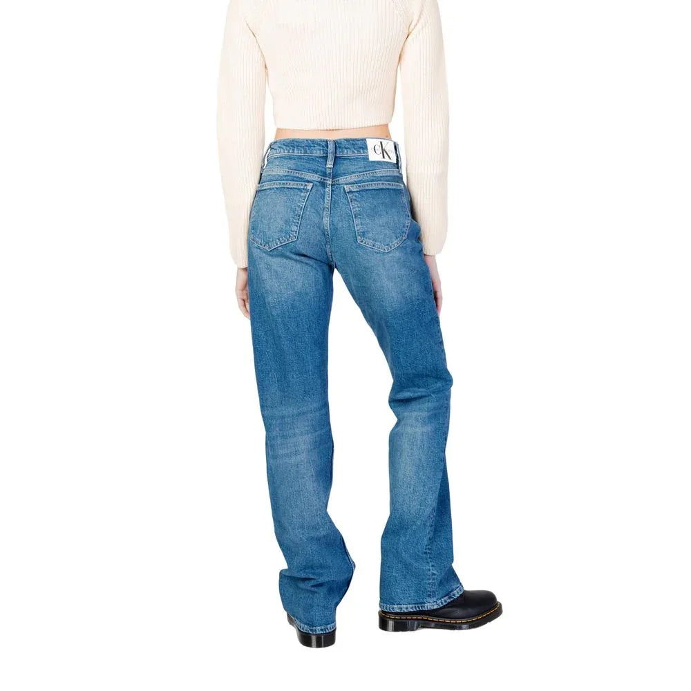 Calvin Klein Jeans Blue Cotton Mom Jeans - Zeiniez
