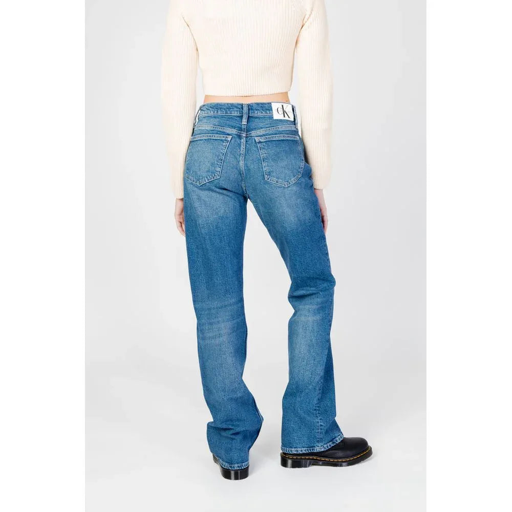 Calvin Klein Jeans Blue Cotton Mom Jeans - Zeiniez