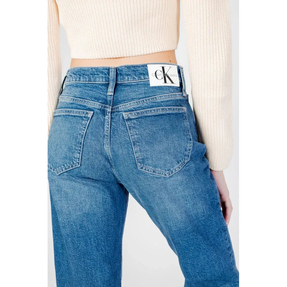 Calvin Klein Jeans Blue Cotton Mom Jeans - Zeiniez