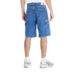 Calvin Klein Jeans Blue Cotton Bermuda Shorts - Zeiniez
