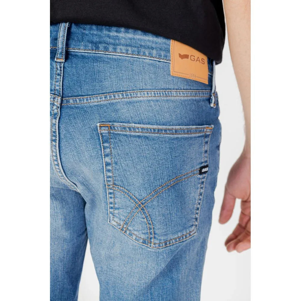 Gas Blue Cotton Bermuda Shorts - Zeiniez