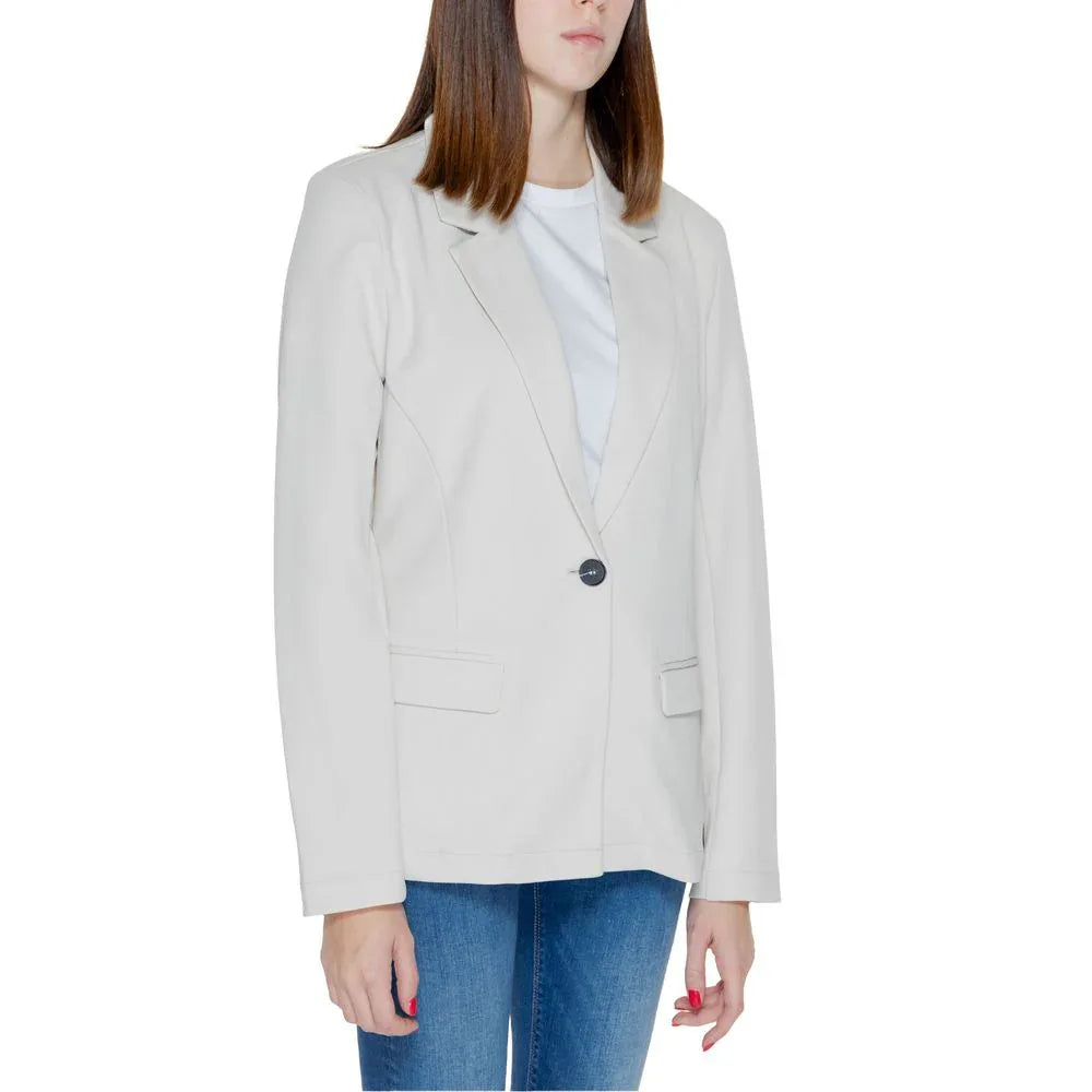 Only Beige Polyester Blazer - Zeiniez