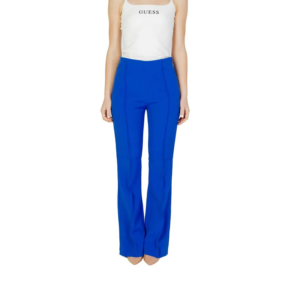 Only Blue Recycled Polyester Flared Pants - Zeiniez