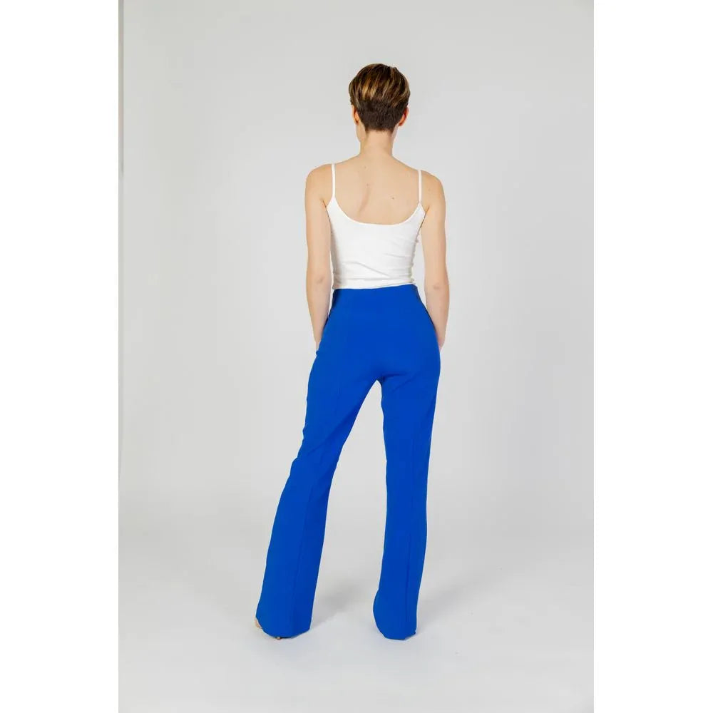 Only Blue Recycled Polyester Flared Pants - Zeiniez
