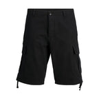 Jack Jones Black Cotton Bermuda Shorts - Zeiniez