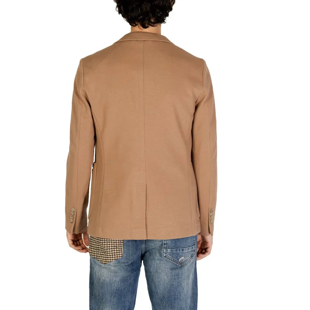 Gianni Lupo Beige Cotton Blazer - Zeiniez