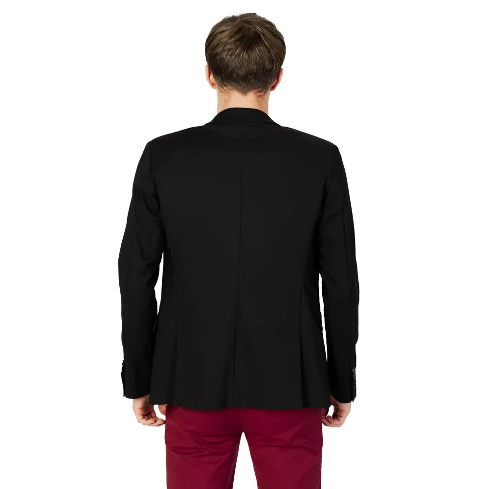 Gianni Lupo Black Cotton Blazer - Zeiniez