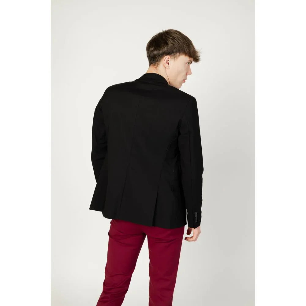 Gianni Lupo Black Cotton Blazer - Zeiniez