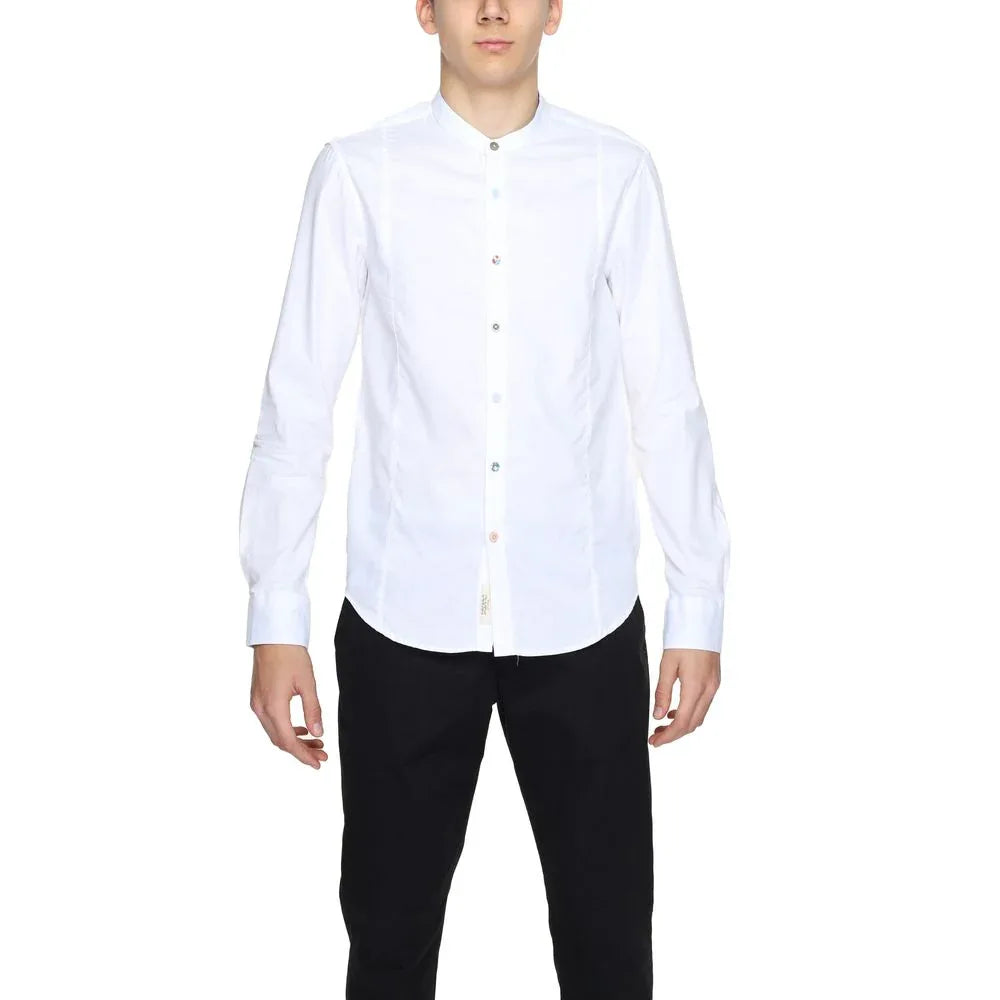 Gianni Lupo White Cotton Dress Shirt - Zeiniez