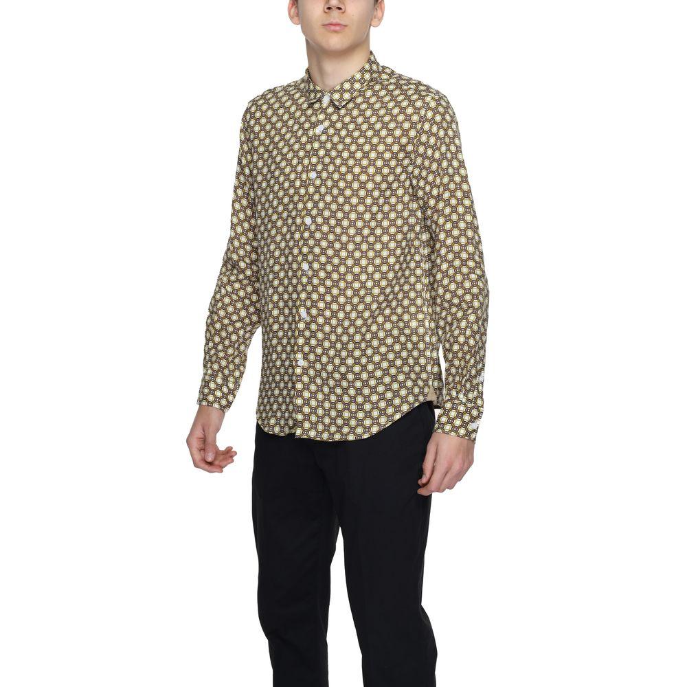 Gianni Lupo Beige Linen Pattern Shirt - Zeiniez