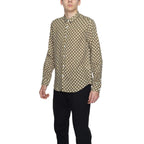 Gianni Lupo Beige Linen Pattern Shirt - Zeiniez