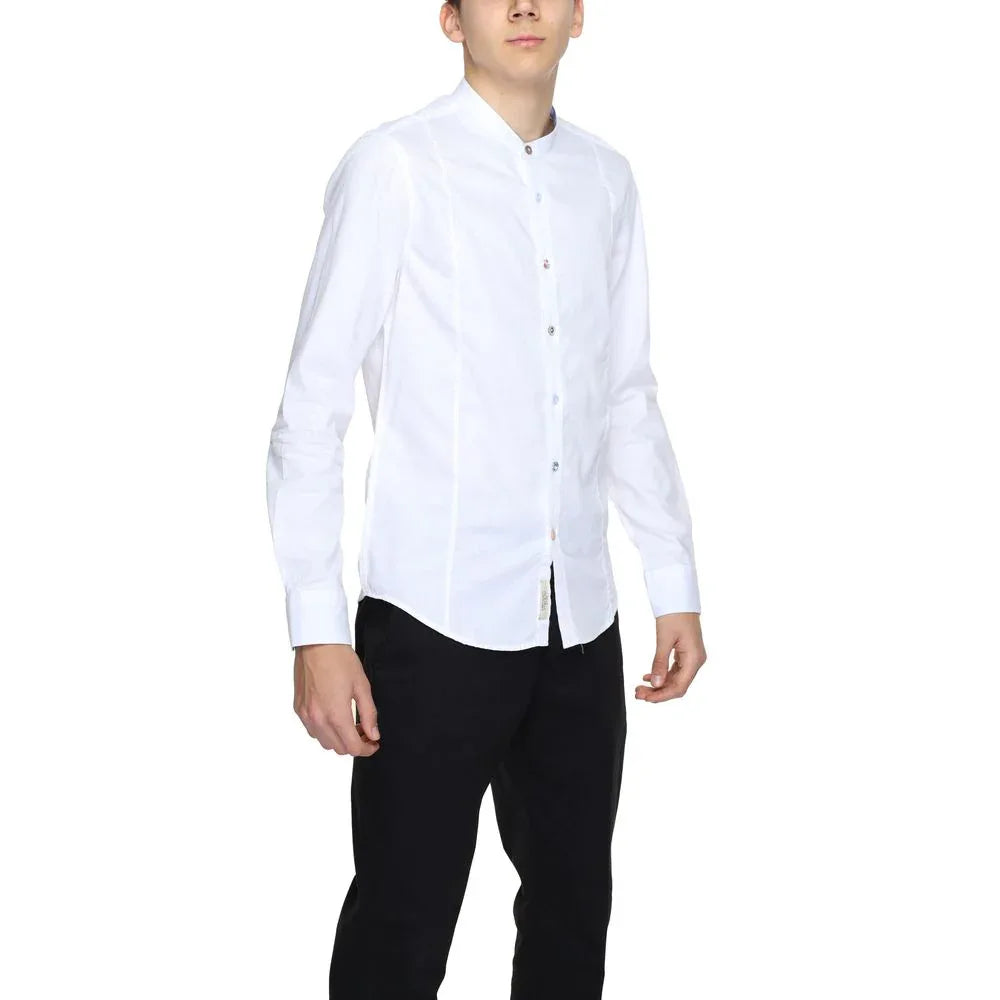 Gianni Lupo White Cotton Dress Shirt - Zeiniez