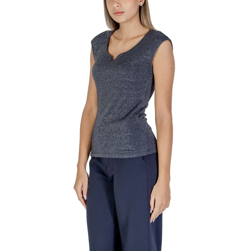 Street One Blue Viscose Tank Tops - Zeiniez