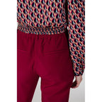 Vila Clothes Bordeaux Polyester Casual Pants - Zeiniez
