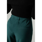Vila Clothes Bicolor Recycled Polyester Flared Pants - Zeiniez